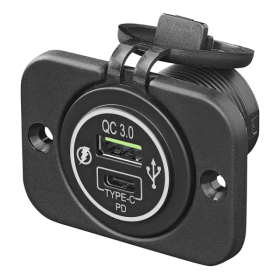 Chargeur rapide USB intÃ©grÃ© type A + C 2 voies 12/24V 3A modÃ¨le 1