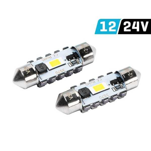 Ampoule VISION Festoon SV8.5 36 mm 12/24V 2x 3570 SMD LED