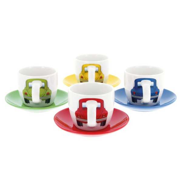 Tasses à expresso VW Coccinelle, set de 4 tasses 100ml |  | Tasse &...