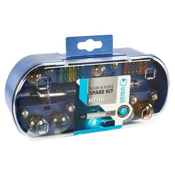 Coffret VISION H7 12V 55W + H1 12V 55W + 28 Ã©lÃ©ments