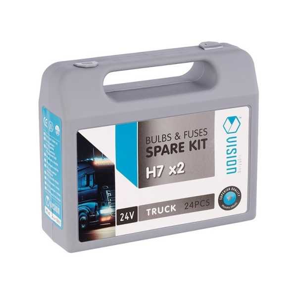 Coffret VISION 2x H7 24V 70W + 22 éléments | VISION | Ampoule