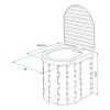 WC de camping pliable avec couvercle | ProPlus | Divers accessoire