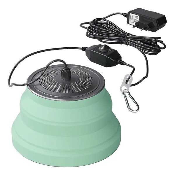 Lampe suspendue LED pliable verte Ã˜15cm