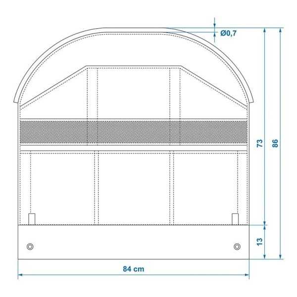 Organiseur de volets de roue 9 poches 84 x 86 cm + 7 mm jonc pour c...