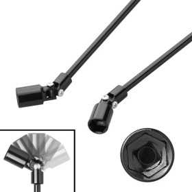 Manivelle 740 mm avec joint de cardan de 19 mm pour vérins stabilis...