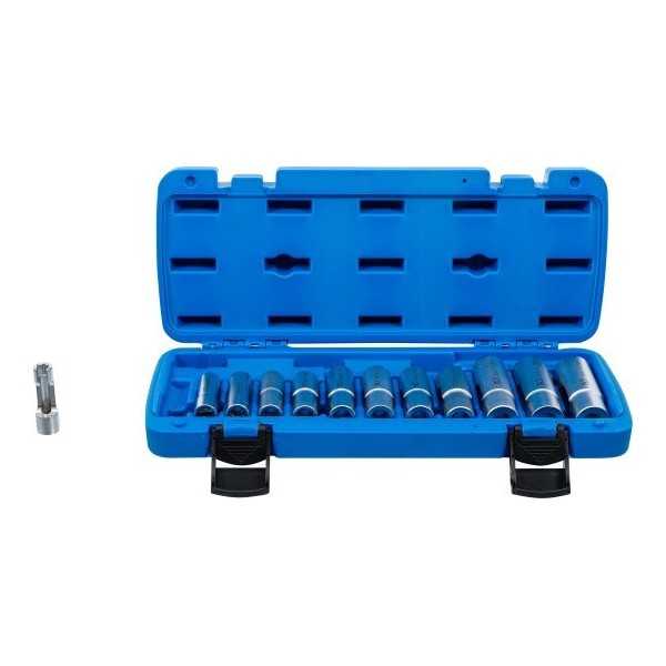 Jeu de douilles spÃ©ciales fendues 10 mm 3/8" 8 19 mm 12 piÃ¨ces