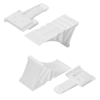 Cale de roue en plastique blanc avec support plat | ProPlus | Cale ...