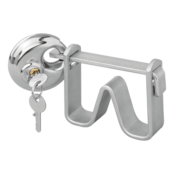 Antivol tÃªte d'attelage Ã  crochet avec cadenas Ã  disque