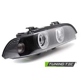 PHARES XENON ANGEL EYES NOIR pour BMW E39 LCI 00-03 | tuning tec | ...