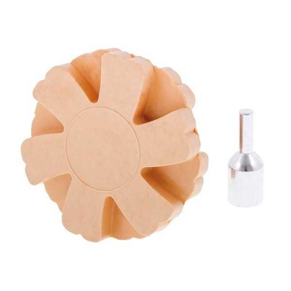 Disque en caoutchouc pour enlever la colle