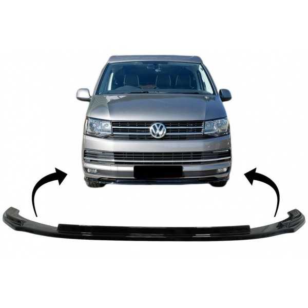 LÃ¨vre spoiler complÃ©mentaire de pare-chocs avant adaptÃ© a VW Transporter T6 (2015-Up) Black Glossy Black