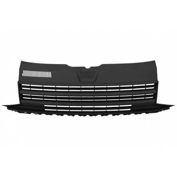 Calandre dÃ©badgÃ©e avant sans badge pour VW T6 Bus Transporter 15-19 noir mat