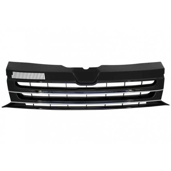 Calandre avant sans badge adaptÃ©e au VW T5.1 Facelift Transporter (2010-2015) Noir