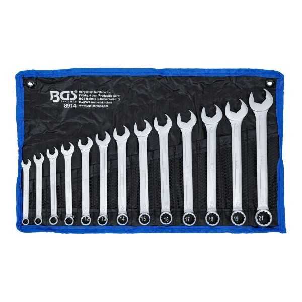 Jeu de clÃ©s mixtes cÃ´tÃ© Ã  bec avec fonction cliquet 8 21 mm 13 piÃ¨ces