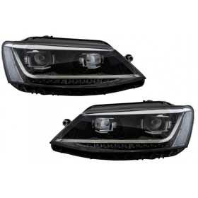 Phares LED DRL pour VW Jetta Mk6 VI 11-17 Dynamic Light Xenon Matrix Design