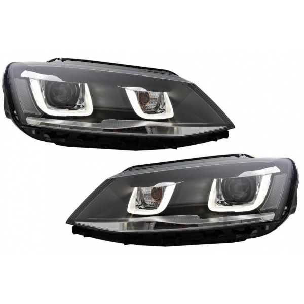 Phares LED pour VW Jetta Mk6 VI 11-17 lumiÃ¨re GTI 3D U Bi-Xenon Design