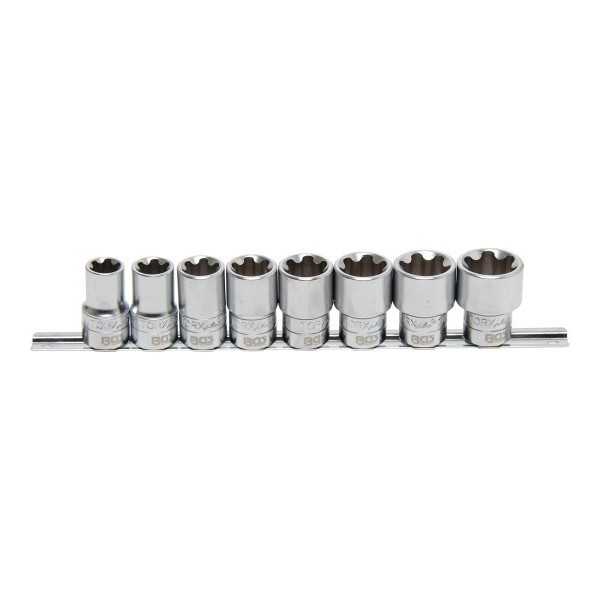 Jeu de douilles profil T Plus pour Torx Plus 12 5 mm 1/2" 18EP 32EP 8 piÃ¨ces