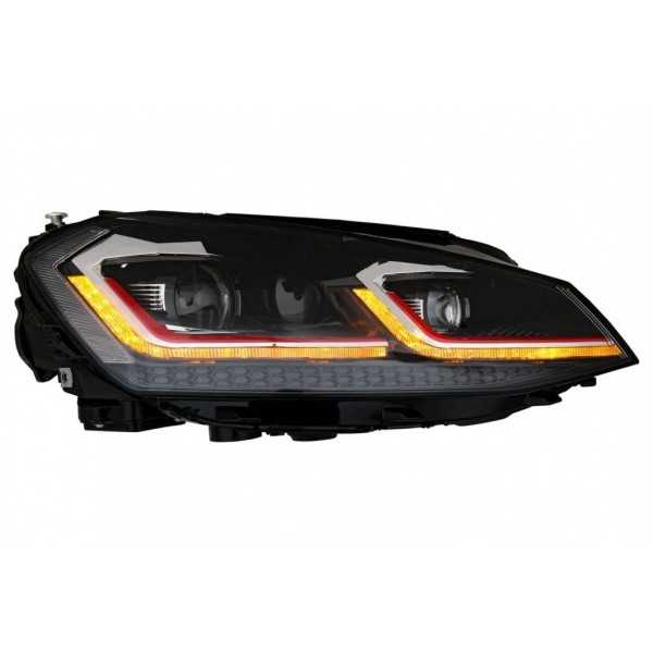 Phares LED pour VW Golf 7 2012-2017 Facelift G7.5 GTI Look Lumires ...