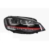 Phares RHD 3D LED DRL adaptés a VW Golf 7 VII (2012-2017) Red R20 G...