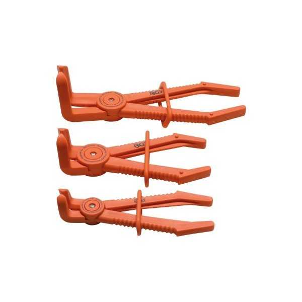 Jeu de pinces pour durites flexibles coudÃ©es sur 90Â° 155 â€“ 255 mm 3 piÃ¨ces