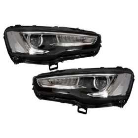 Phares pour Mitsubishi Lancer 07-17 Projecteur Clignotants Dynamiques LED DRL