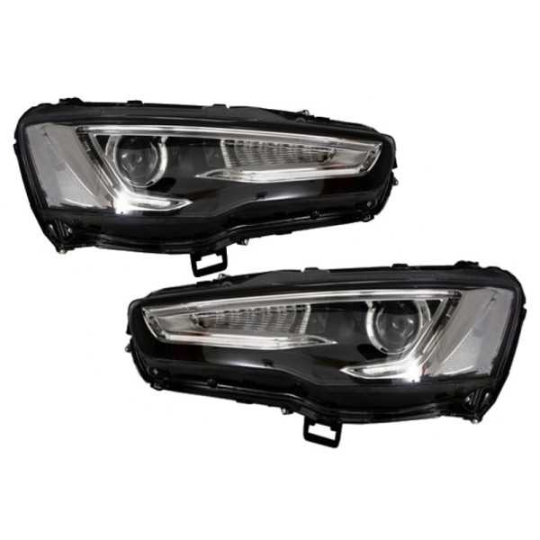 Phares pour Mitsubishi Lancer 07-17 Projecteur Clignotants Dynamiques LED DRL
