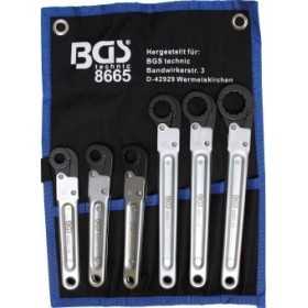 Jeu de clÃ©s Ã  tuyauter Ã  cliquet 6 piÃ¨ces