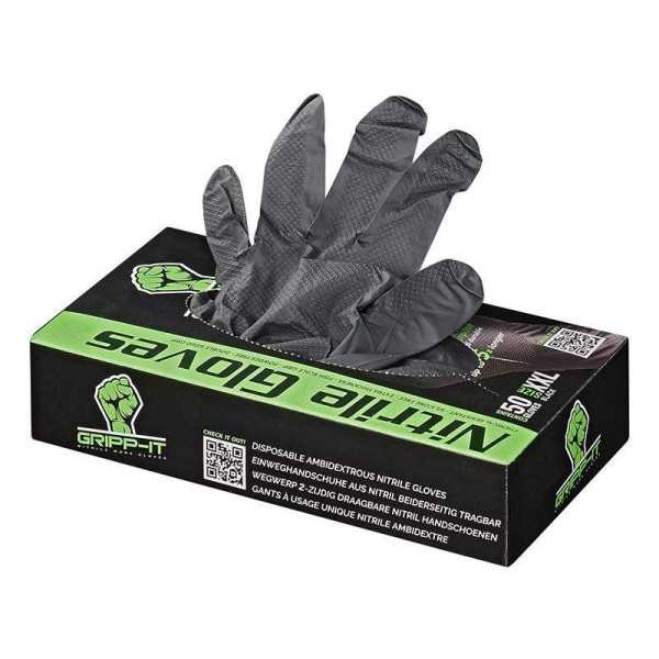 GrippIt gants en nitrile XXL boîte distributrice de 50 pièces