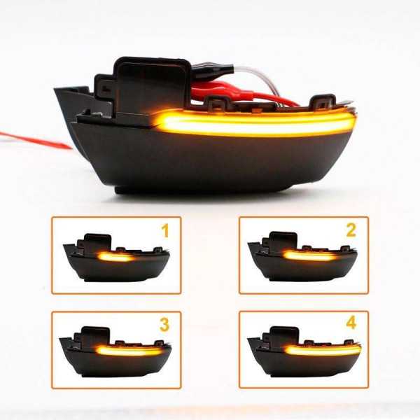 Set de clignoteurs de rétroviseurs latérales LED Volkswagen Polo 6R...