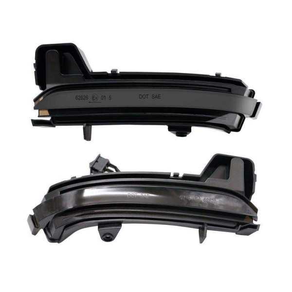 Set de clignoteurs de rétroviseurs latérales LED  sur mesure pour Skoda Karoq 2017  Kodiaq 2017  Smoke  incl. Dynamic Runn