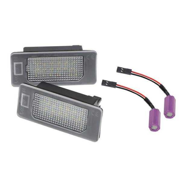 Feux de plaque d'immatriculation LED sur mesure pour Skoda Octavia IIIFabia IIIKodiaqRapidSuperb IIIYeti
