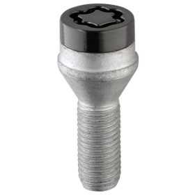 McGard Boulons antivol M14x1.50 Noir  Sphérique R14  Longueur 45mm Ouverture de clé 17mm