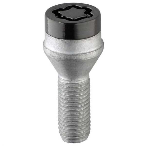 McGard Boulons antivol M14x1.50 Noir  Sphérique R14  Longueur 45mm Ouverture de clé 17mm