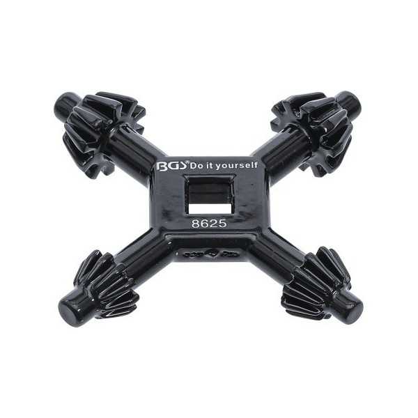 ClÃ© en croix de mandrin universelle Ã˜ 4 / 5 5 / 6 / 7 mm