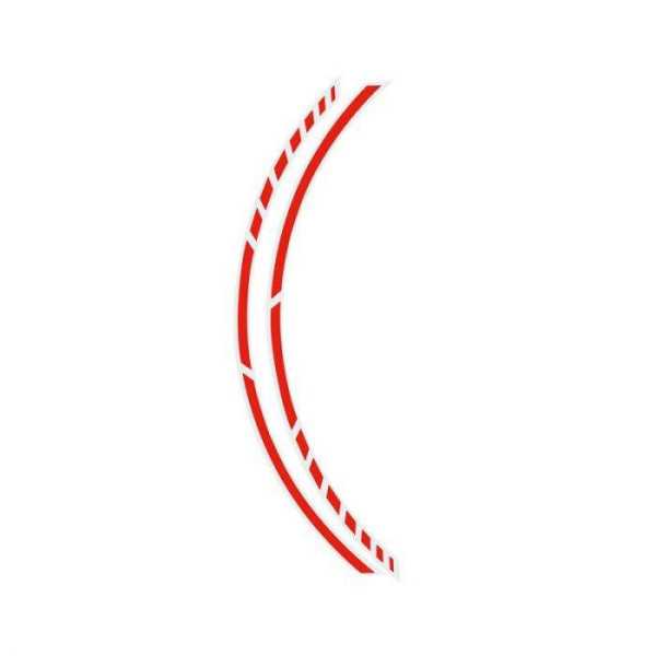 Foliatec PINStriping Racing pour jantes NeonRed  Largeur   7mm : 14x 41cm