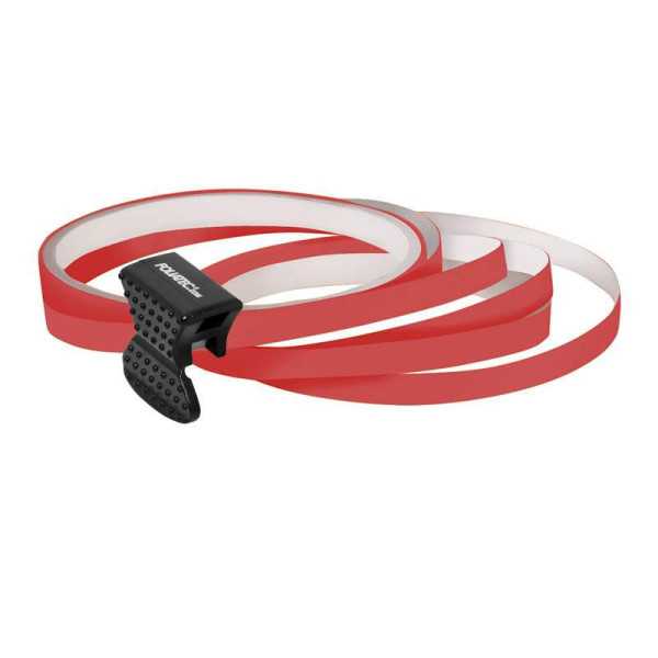 Foliatec PIN Striping pour jantes avec outil de montage  rouge fluo  4 bandes 6mmx215mètre  1 rouleau test 6mmx40cm