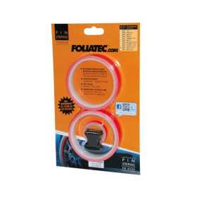 Foliatec PIN Striping pour jantes avec outil de montage rouge fluo ...