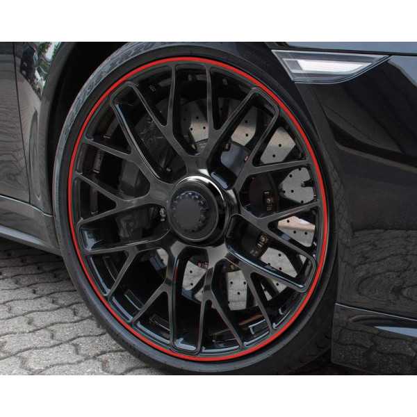 Foliatec PINStriping pour jantes rouge  Largeur   6mm : 4x2.15 mètres