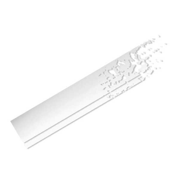 Foliatec Cardesign Sticker  Rayures  blanc mat  Longueur 150cm x Largeur 22cm