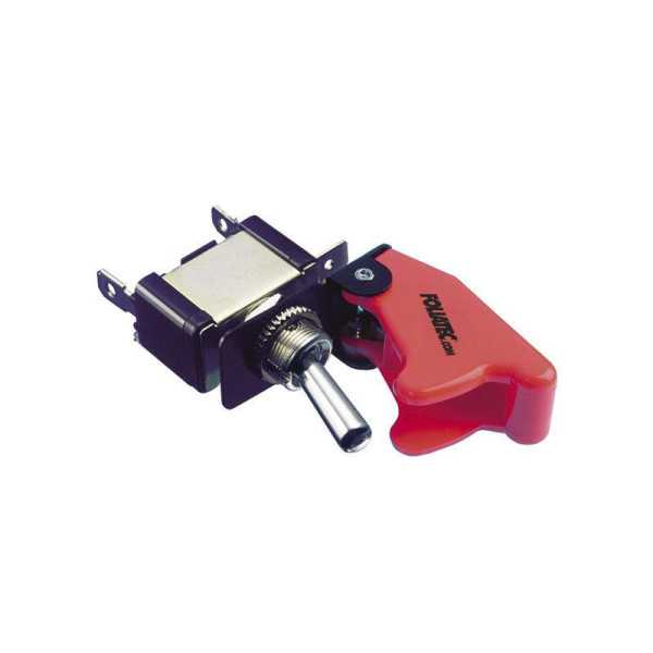 Interrupteur marchearrêt Foliatec Kill Switch sans LED  Couvercle rouge  1 pièce