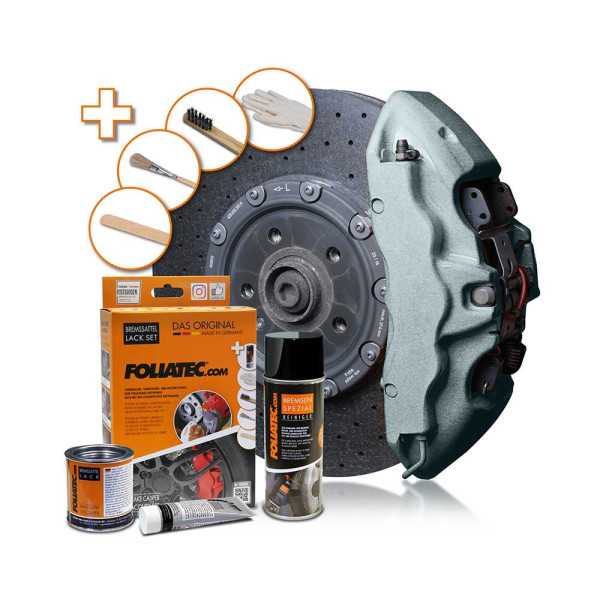 Ensemble de peinture pour étrier Foliatec  Marine Bay Silver Metallic  3 composants