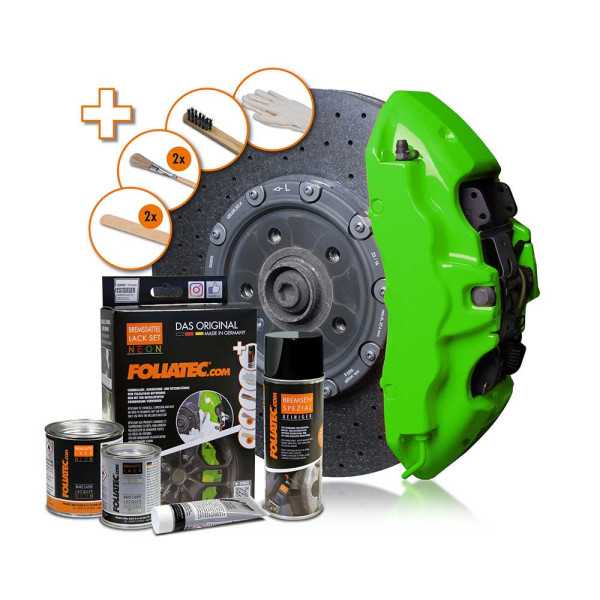 Kit Peinture Etrier De Frein Foliatec  Vert NEON  4 Composants