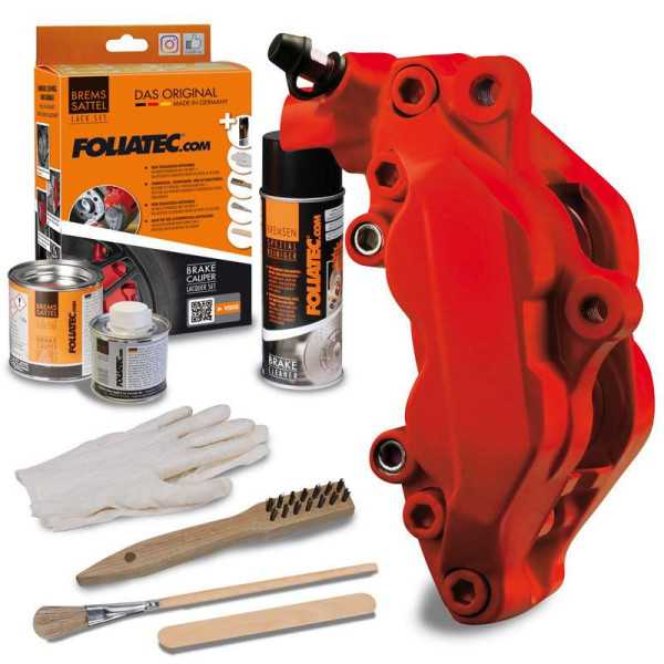 Kit Peinture Etrier De Frein Foliatec  Racing Rosso Matte  3 Composants