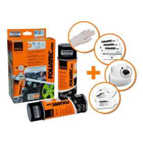 Foliatec Spray Film Set  gris bronze métallisé mat 2x400ml