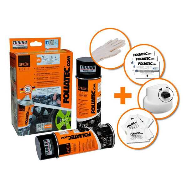Foliatec Spray Film Set  gris bronze métallisé mat 2x400ml
