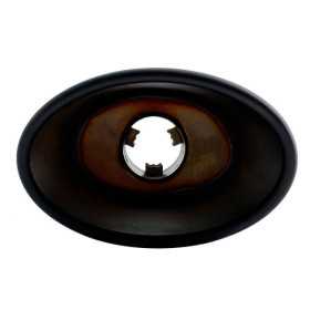Simoni Racing enjoliveur d'échappement OvaleOblique Noir 150x100xL2...