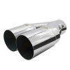 Simoni Racing enjoliveur d'échappement Rond Double Inox  Ø88xL265280mm