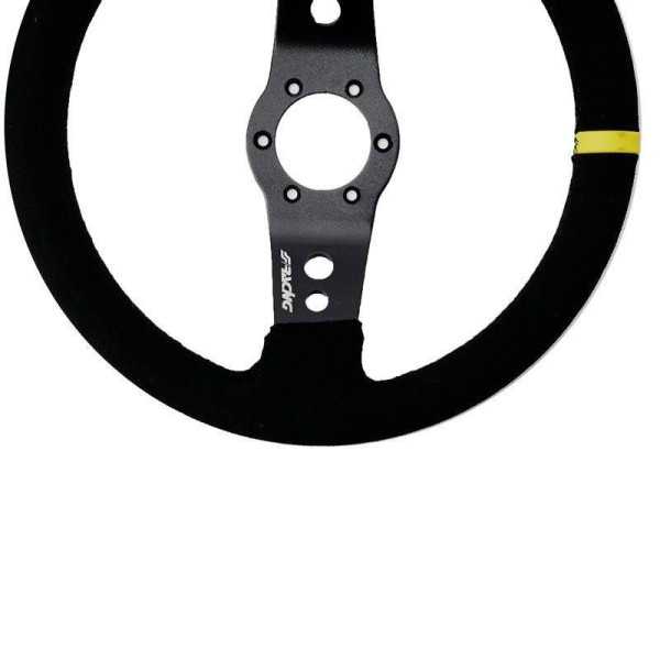 Simoni Racing Volant sport Rally 320mm Noir Suède Deep Dish 47mm | ...