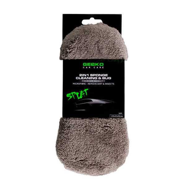 Gecko 2in1 Éponge Microfibre et AntiMouches 2x11x5cm