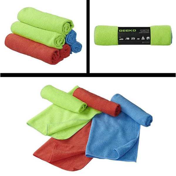 Gecko Lingettes en microfibre paquet de 6 40x30cm | GECKO CAR CARE ...